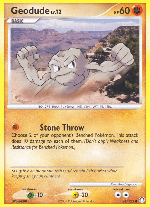 Geodude (84/123) [Diamond & Pearl: Mysterious Treasures] (Online Only)