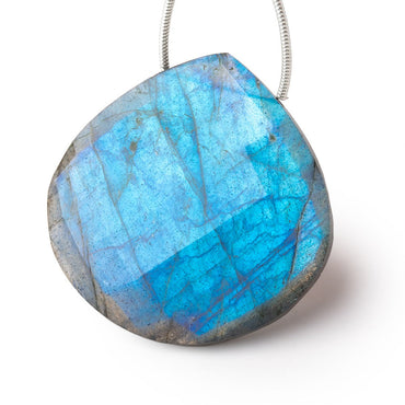 35mm Labradorite Faceted Heart Focal 1 piece (ONLINE ORDER ONLY)