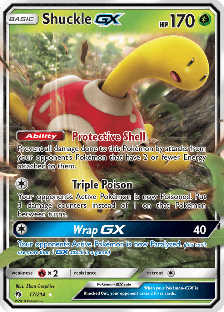 Shuckle GX (17/214) [Sun & Moon: Lost Thunder] (Online Only)