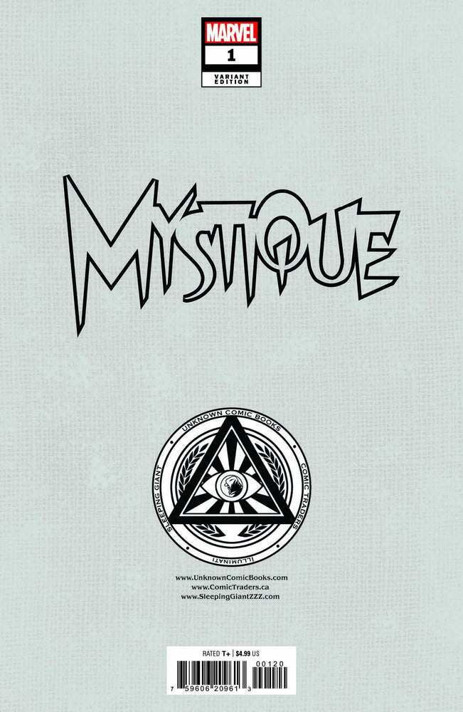 [Signed by Kaare Andrews] MYSTIQUE #1 UNKNOWN COMICS KAARE ANDREWS CONNECTING COVER EXCLUSIVE VAR [IN STOCK] (ONLINE ORDER ONLY)