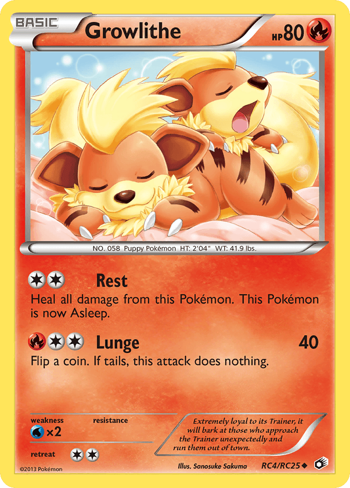 Growlithe (RC4/RC25) [Black & White: Legendary Treasures] (Online Only)