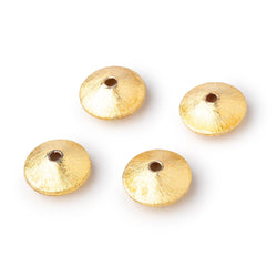 14mm Brushed Disc Bead Set of 4 (ONLINE ORDER ONLY)