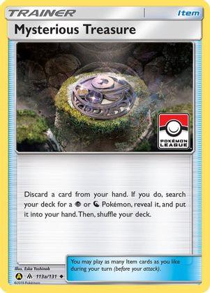Mysterious Treasure (113a/131) (League Promo) [Sun & Moon: Forbidden Light] (Online Only)