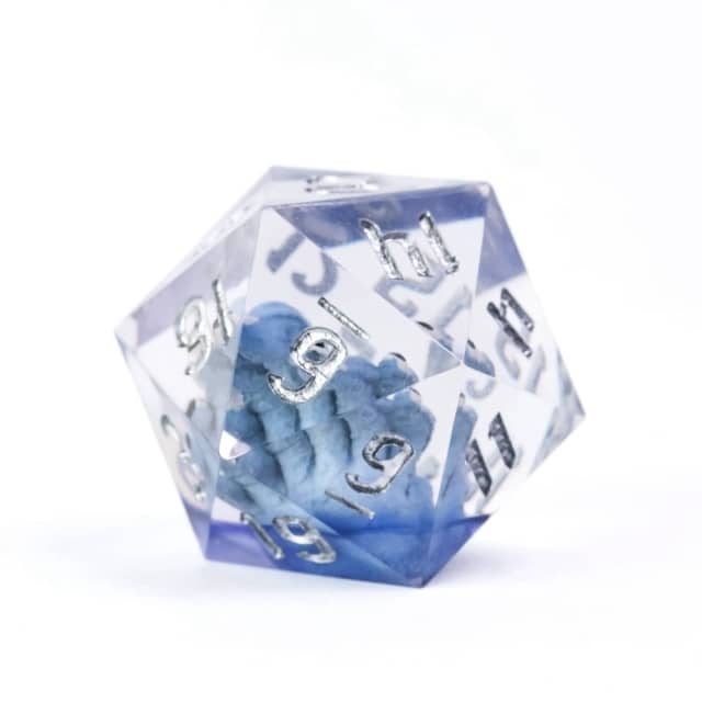 Purple Beholder 22mm D20 DND Roll a D20 Dice Handmade Sharp Resin (Online Only)