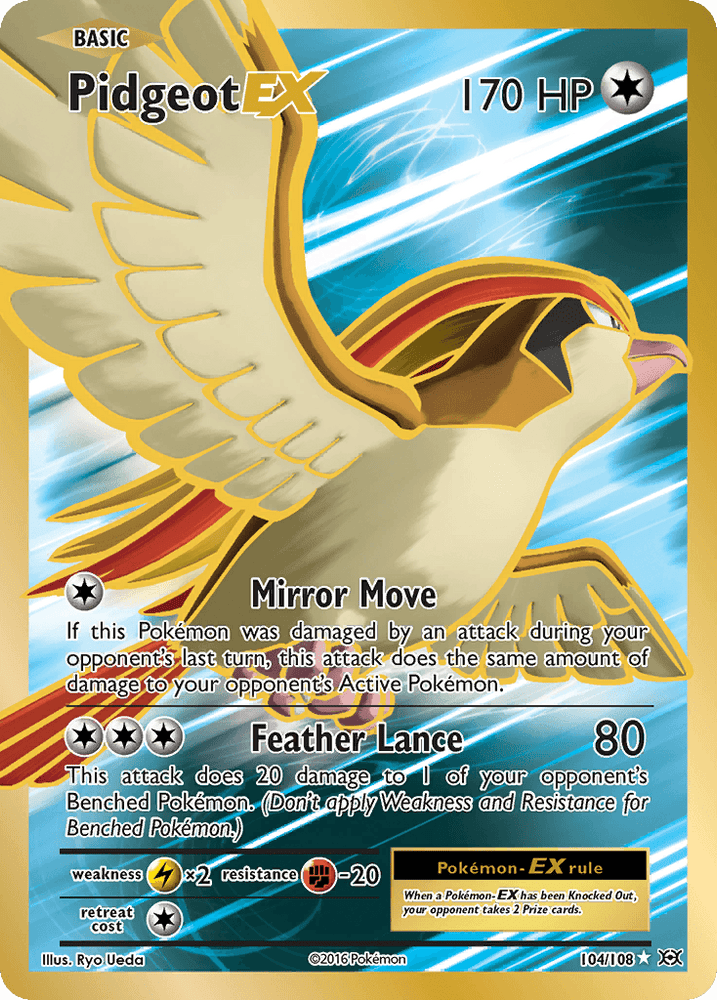 Pidgeot EX (104/108) [XY: Evolutions] (Online Only)