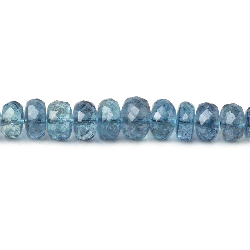 4.5mm - 6.5mm Santa Maria Aquamarine faceted rondelles 16 inch 128 beads AA (ONLINE ORDER ONLY)