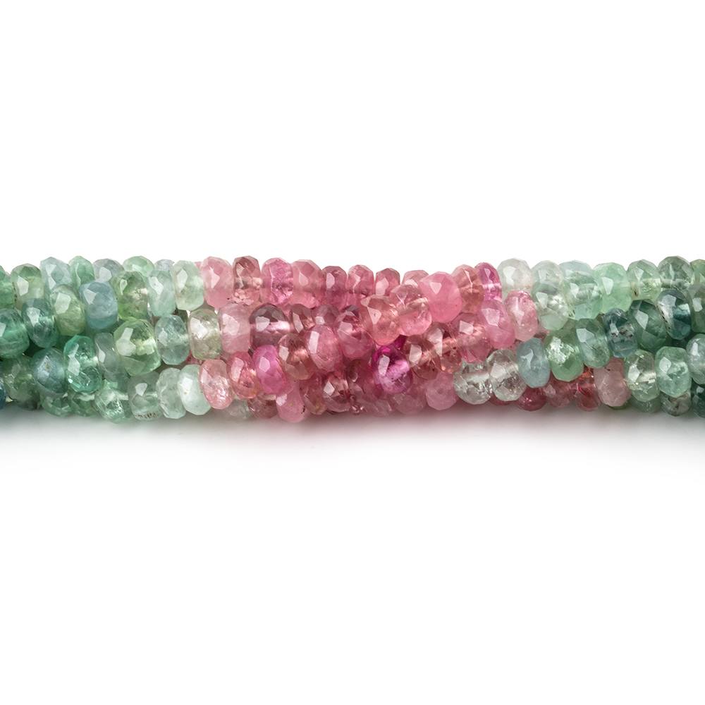 4.5mm Afghani Tourmaline Faceted Rondelle Beads 14 inch 133 pieces A (ONLINE ORDER ONLY)