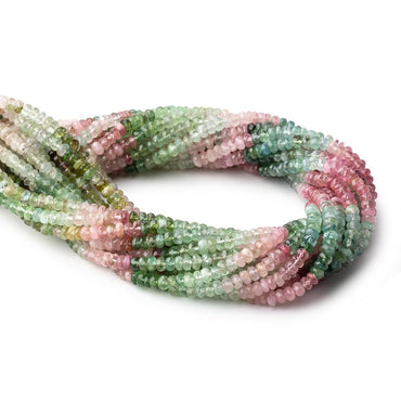 4.5mm Afghani Tourmaline Faceted Rondelle Beads 14 inch 133 pieces A (ONLINE ORDER ONLY)