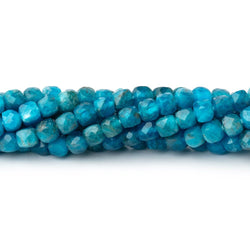 4.5mm Apatite Micro Faceted Cube Beads 12.5 inch 70 pieces (ONLINE ORDER ONLY)