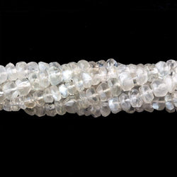 4.5mm Ceylon Moonstone Faceted Rondelle Beads 14 inches 130 pieces (ONLINE ORDER ONLY)