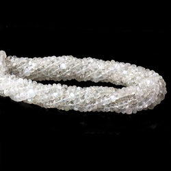 4.5mm Ceylon Moonstone Faceted Rondelle Beads 14 inches 130 pieces (ONLINE ORDER ONLY)