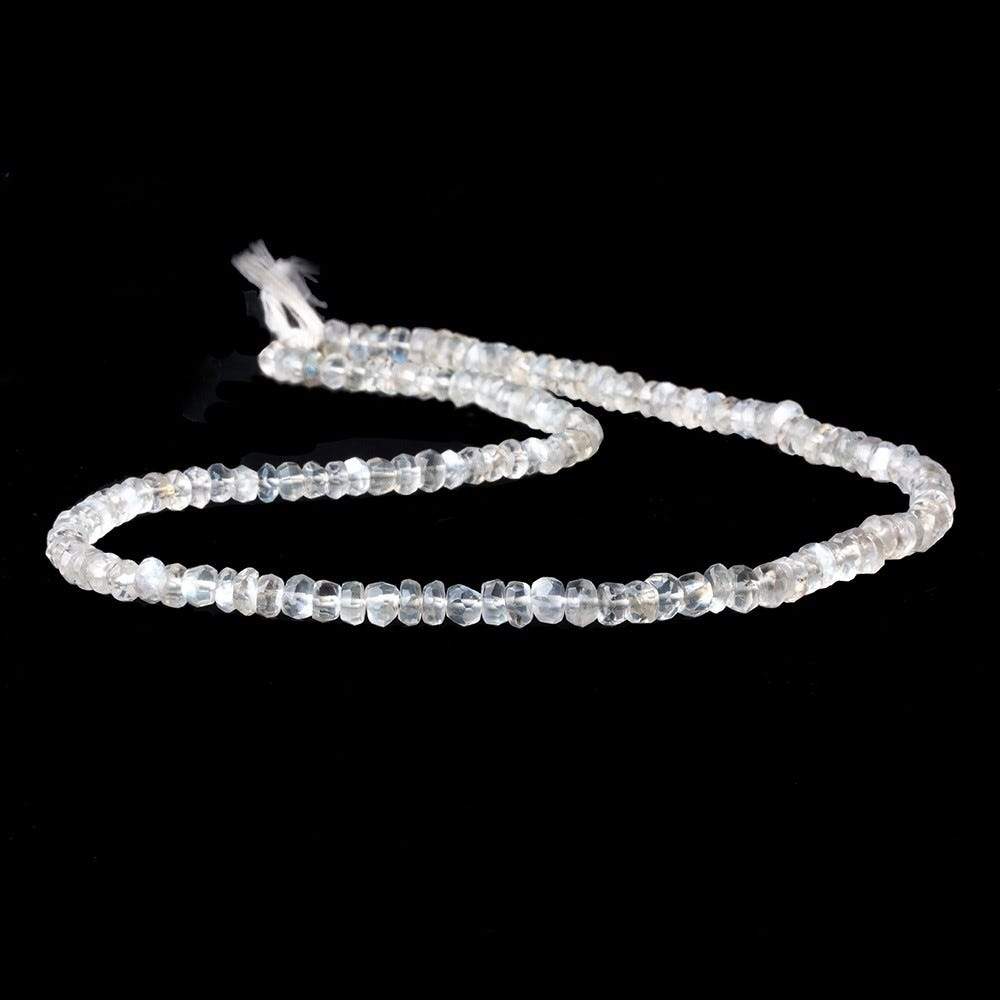 4.5mm Ceylon Moonstone Faceted Rondelle Beads 14 inches 130 pieces (ONLINE ORDER ONLY)