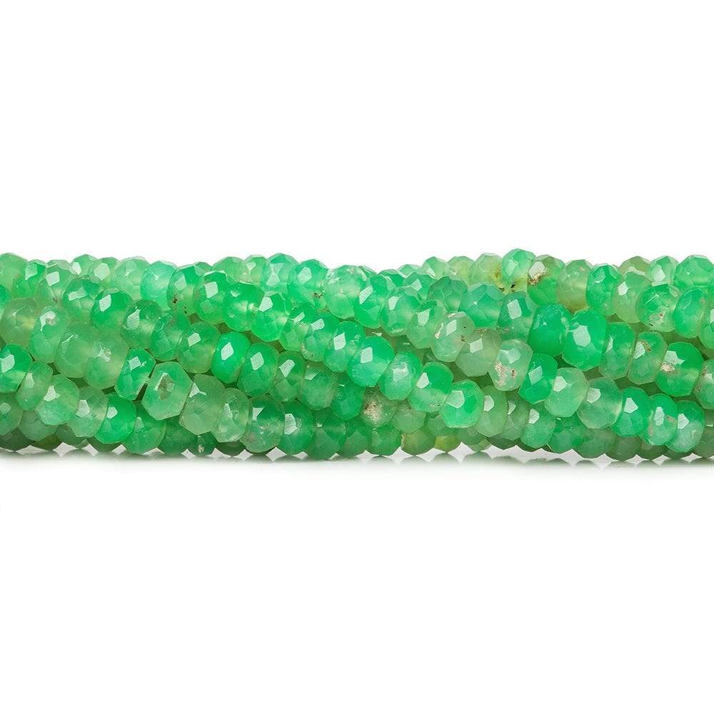 4.5mm Chrysoprase Faceted Rondelle Beads 13 inch 120 pieces AA (ONLINE ORDER ONLY)