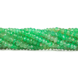 4.5mm Chrysoprase Faceted Rondelle Beads 13 inch 120 pieces AA (ONLINE ORDER ONLY)
