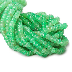 4.5mm Chrysoprase Faceted Rondelle Beads 13 inch 120 pieces AA (ONLINE ORDER ONLY)
