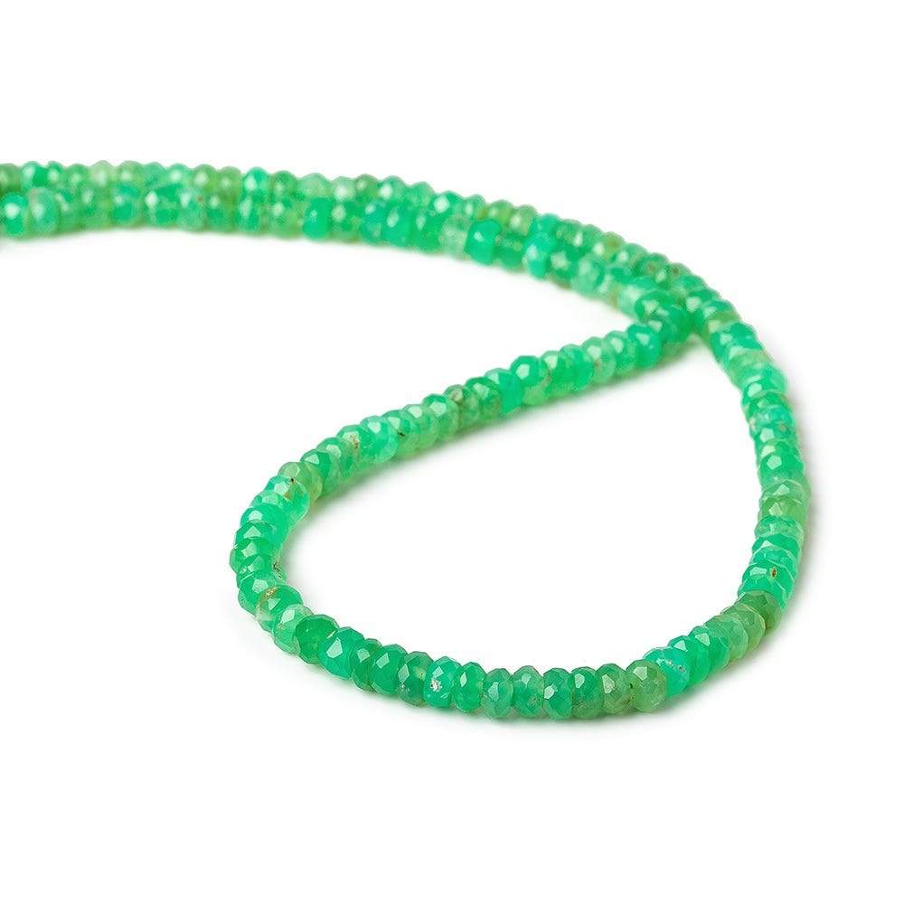 4.5mm Chrysoprase Faceted Rondelle Beads 13 inch 120 pieces AA (ONLINE ORDER ONLY)