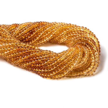 5.5mm Citrine plain rondelle beads 14 inch 92 pieces AA (ONLINE ORDER ONLY)