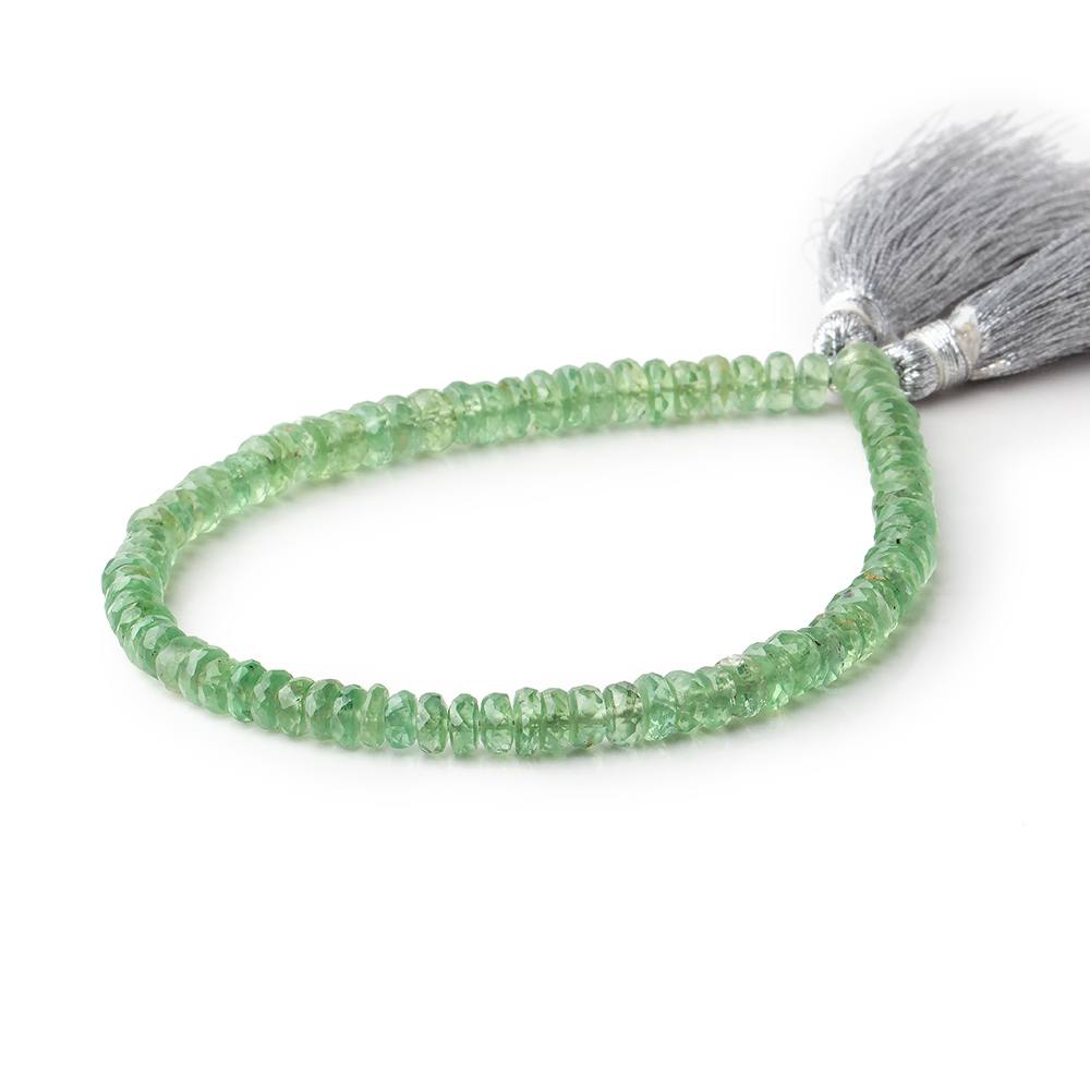 4.5mm Green Kyanite Faceted Rondelle Beads 8 inch 83 pieces (ONLINE ORDER ONLY)