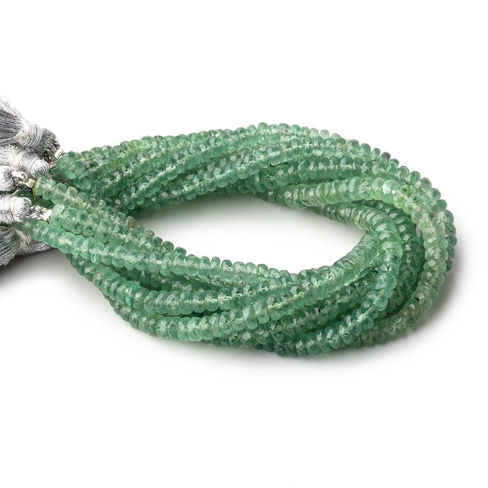 4.5mm Green Kyanite Faceted Rondelle Beads 8 inch 83 pieces (ONLINE ORDER ONLY)
