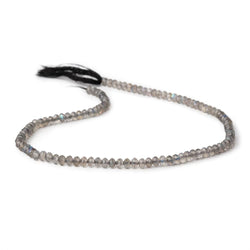 4.5mm Labradorite Micro Faceted Rondelle Beads 12.5 inch 102 pieces AA (ONLINE ORDER ONLY)