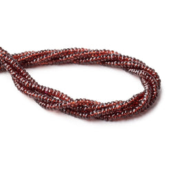 4.5mm Mozambique Garnet Faceted Rondelle Beads 12.75 inch 130 pieces (ONLINE ORDER ONLY)