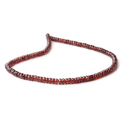 4.5mm Mozambique Garnet Faceted Rondelle Beads 12.75 inch 130 pieces (ONLINE ORDER ONLY)
