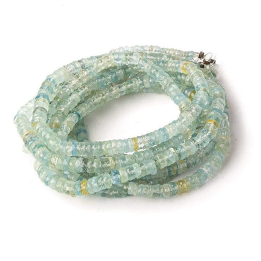 4.5mm Multi Color Beryl Faceted Hishi 15 inch 220 beads AAA (ONLINE ORDER ONLY)