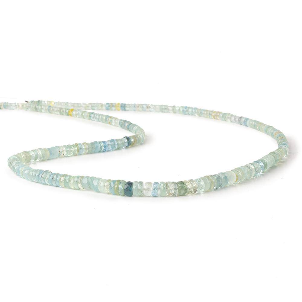 4.5mm Multi Color Beryl Faceted Hishi 15 inch 220 beads AAA (ONLINE ORDER ONLY)