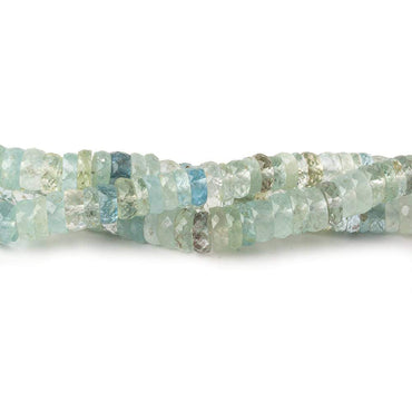 4.5mm Multi Color Beryl Faceted Hishi 15 inch 220 beads AAA (ONLINE ORDER ONLY)
