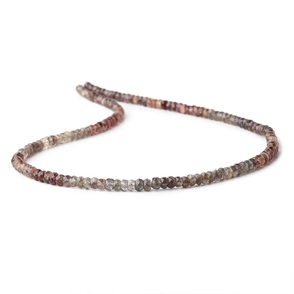 4.5mm Multi Color Cat's Eye Scapolite Faceted Rondelle Beads 16 inch 146 pieces (ONLINE ORDER ONLY)