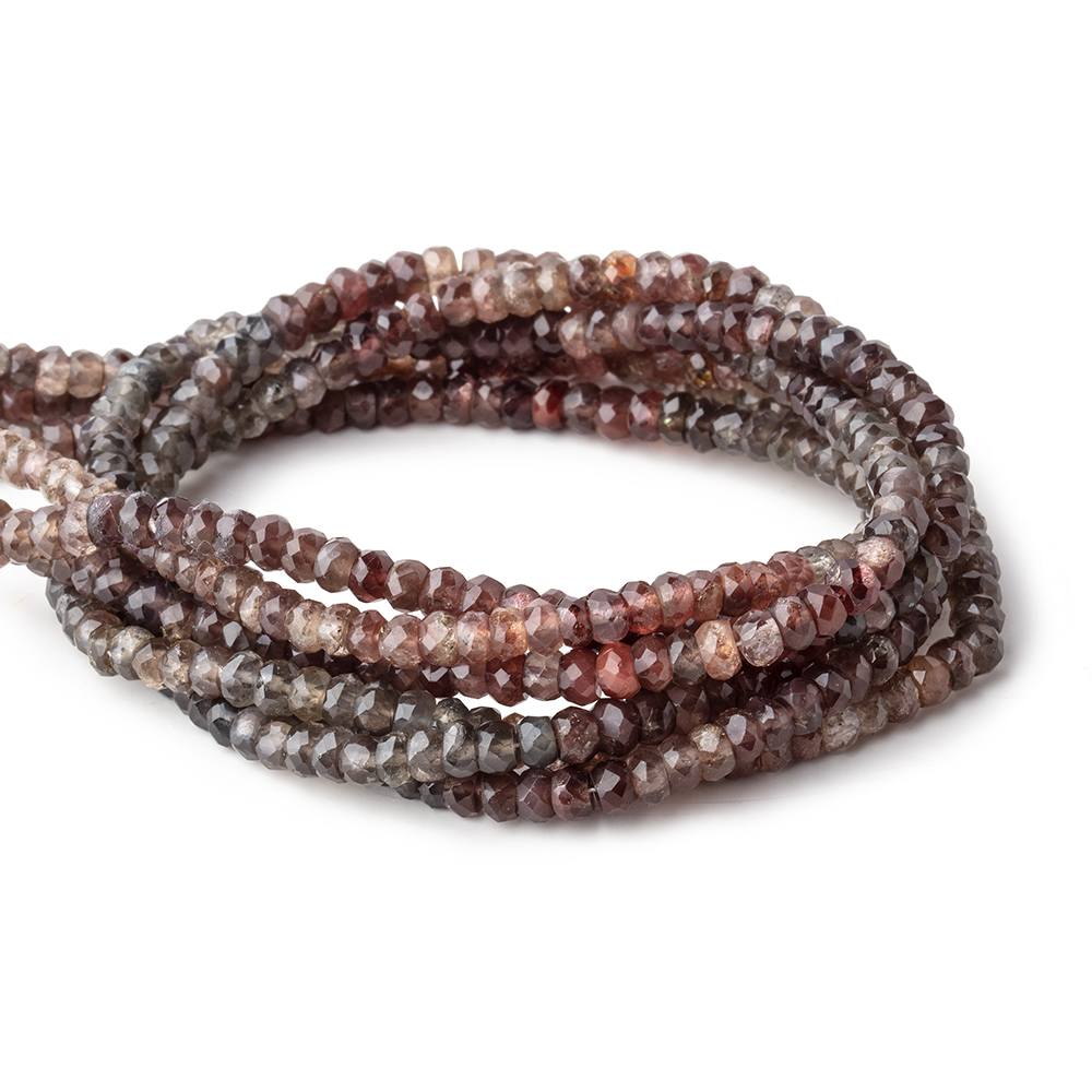 4.5mm Multi Color Cat's Eye Scapolite Faceted Rondelle Beads 16 inch 146 pieces (ONLINE ORDER ONLY)
