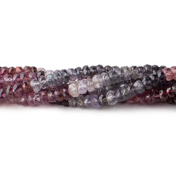 4.5mm Multi Color Spinel Faceted Rondelles 13 inch 124 beads AA (ONLINE ORDER ONLY)