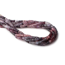 4.5mm Multi Color Spinel Faceted Rondelles 13 inch 124 beads AA (ONLINE ORDER ONLY)