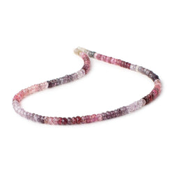 4.5mm Multi Color Spinel Faceted Rondelles 13 inch 124 beads AA (ONLINE ORDER ONLY)
