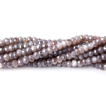 3.5-4mm Mystic Multi Moonstone faceted rondelles 16 inch 140 beadsAA (ONLINE ORDER ONLY)