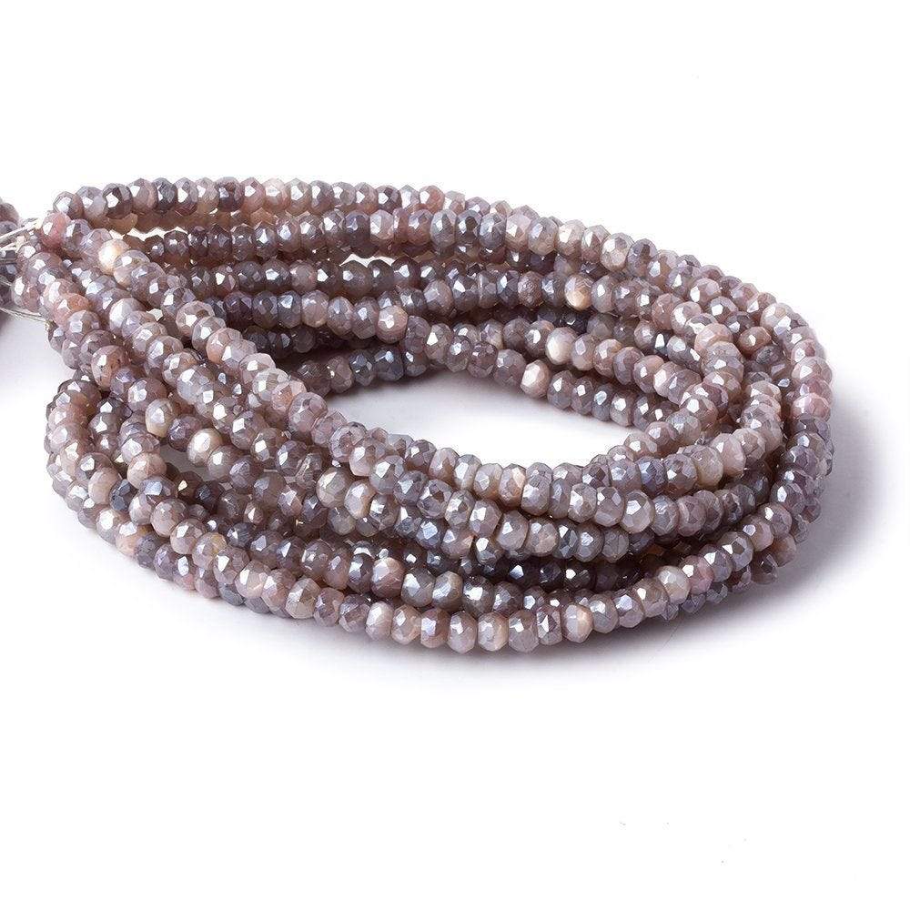 3.5-4mm Mystic Multi Moonstone faceted rondelles 16 inch 140 beadsAA (ONLINE ORDER ONLY)