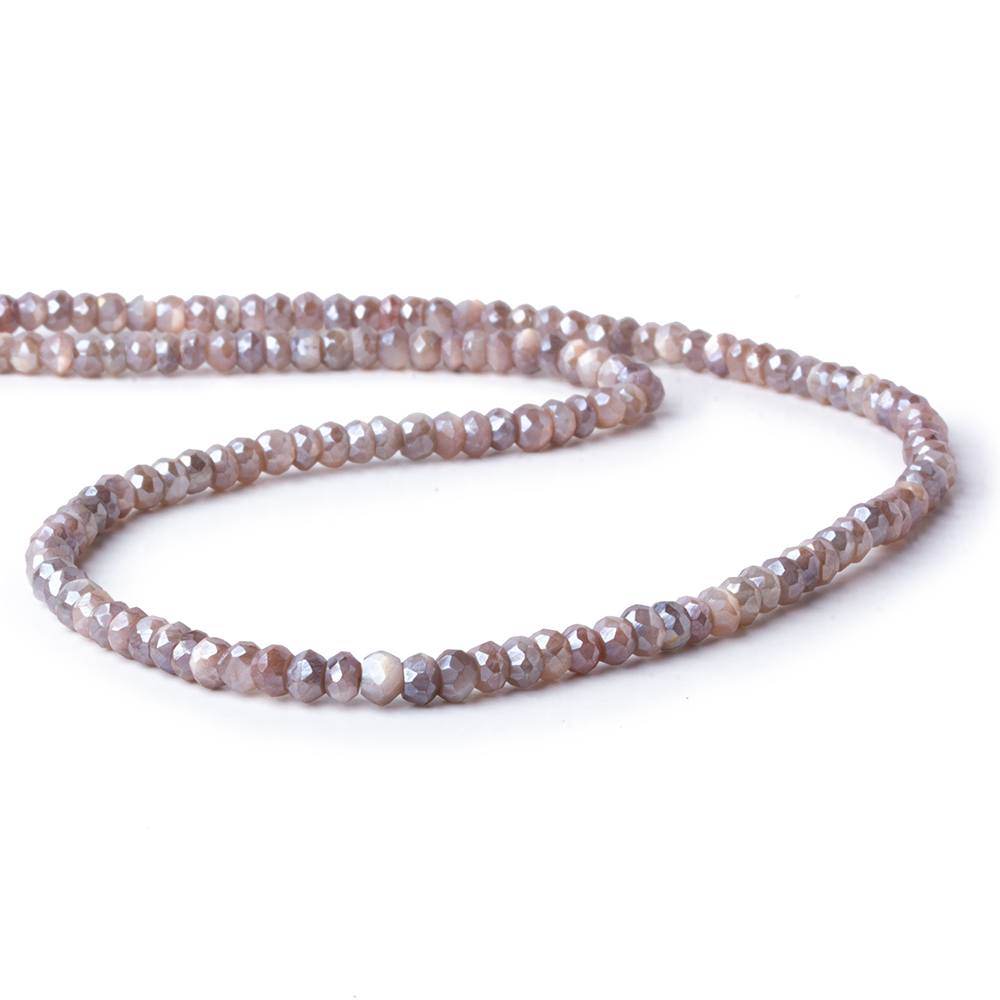 3.5-4mm Mystic Multi Moonstone faceted rondelles 16 inch 140 beadsAA (ONLINE ORDER ONLY)