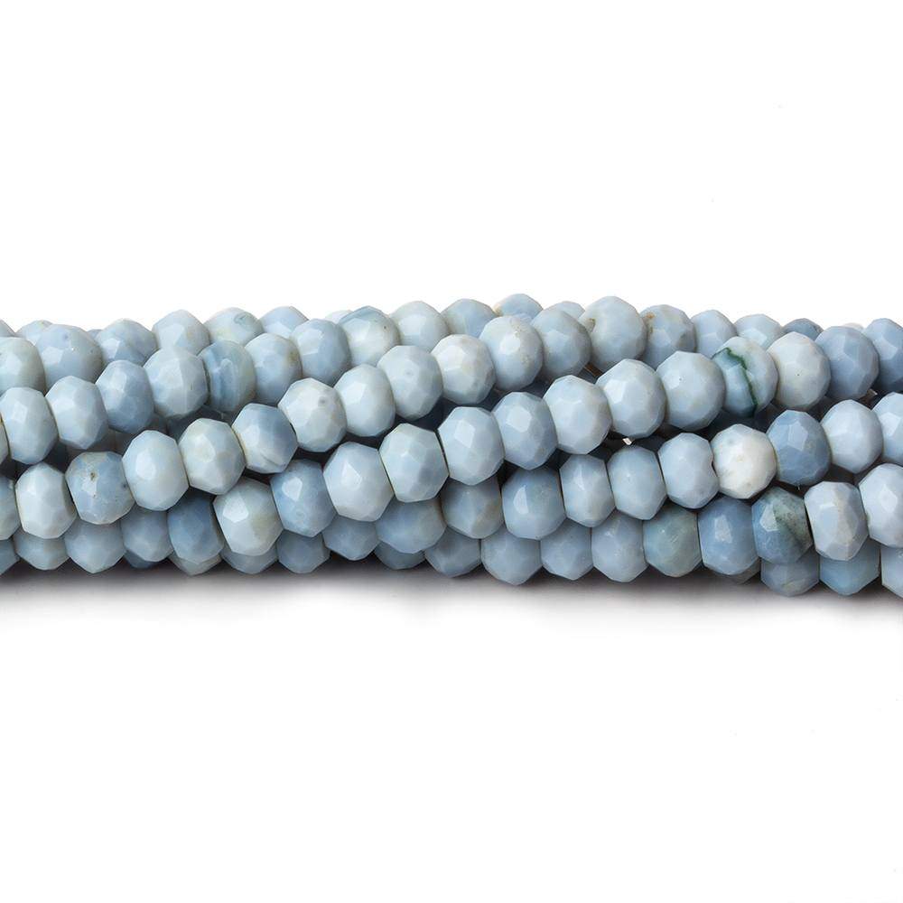 4.5mm Owyhee Blue Opal faceted rondelles 100 beads 13 inch (ONLINE ORDER ONLY)