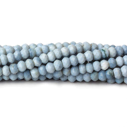 4.5mm Owyhee Blue Opal faceted rondelles 100 beads 13 inch (ONLINE ORDER ONLY)