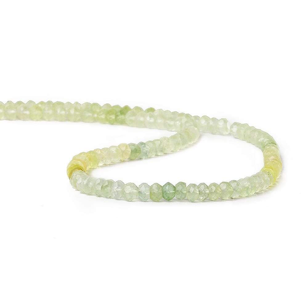 3.5mm Prehnite Faceted Rondelle Beads 14 inch 122 Pieces (ONLINE ORDER ONLY)