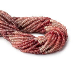 4.5mm Shaded Andesine Faceted Rondelle Beads 13 inch 140 pieces (ONLINE ORDER ONLY)