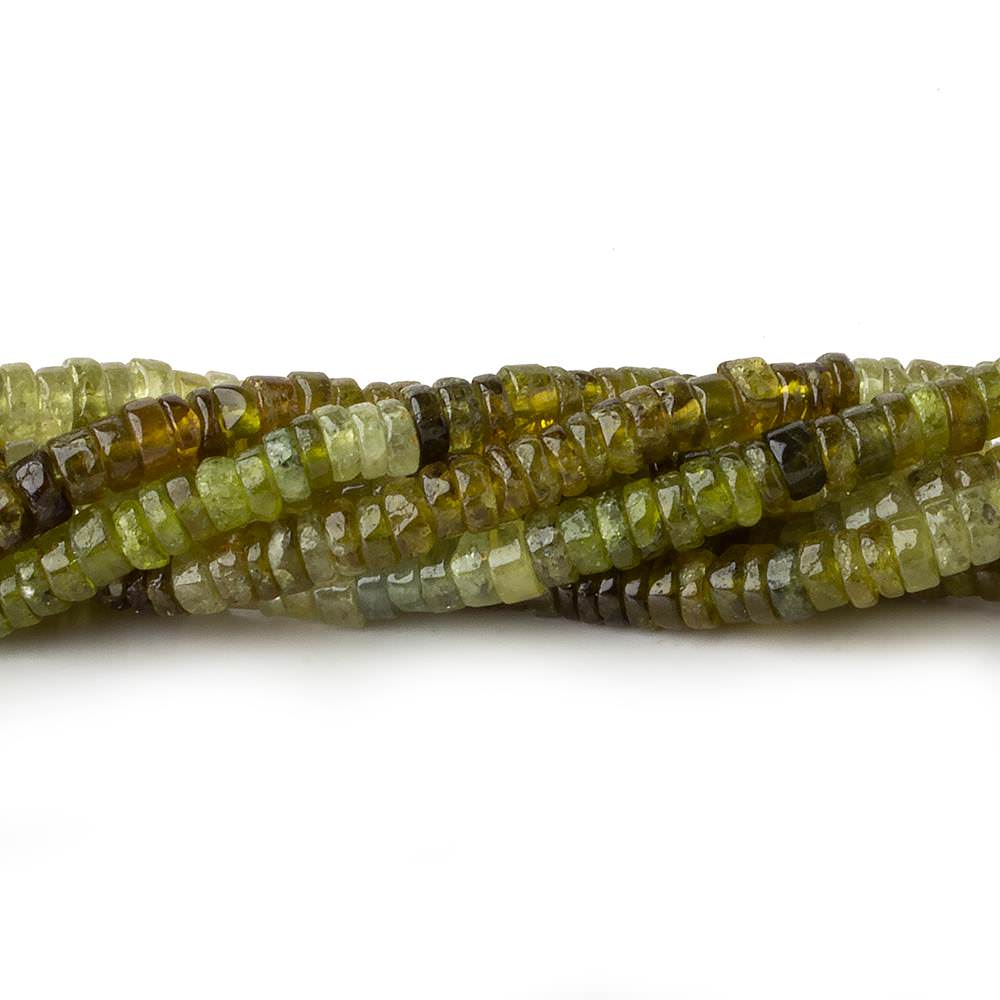 4.5mm Shaded Grossular Garnet plain heshi beads 14 inch 175 pieces (ONLINE ORDER ONLY)