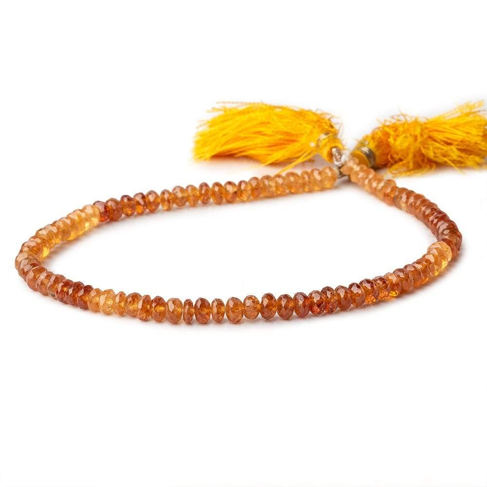 4.5mm Spessartite Garnet Faceted Rondelle Beads 8 inch 65 pieces A (ONLINE ORDER ONLY)