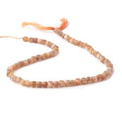 4.5mm Sunstone & Moonstone Micro Faceted Cube Beads 12 inch 70 pieces (ONLINE ORDER ONLY)