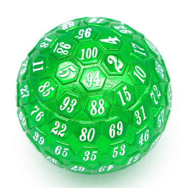 45mm Metal D100 - Green with White Font (ONLINE ORDER ONLY)
