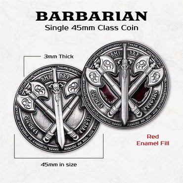 Barbarian - Single 45mm Class Coins (ONLINE ORDER ONLY)