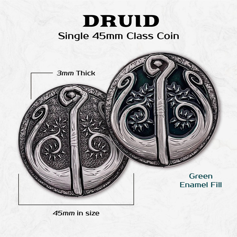 Druid - Single 45mm Class Coins (ONLINE ORDER ONLY)