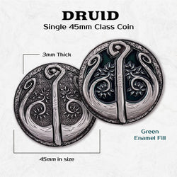 Druid - Single 45mm Class Coins (ONLINE ORDER ONLY)