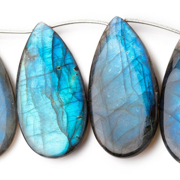 45x23mm Labradorite Plain Pear Beads 5 inch 6 pieces AA (ONLINE ORDER ONLY)