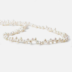 3x5mm White Top Drilled Oval Freshwater Pearls 16 inch 141 pieces (ONLINE ORDER ONLY)